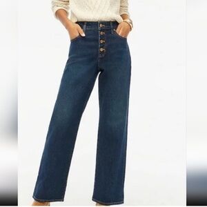 J Crew Factory Wide-Leg Full-Length Jean, 28
